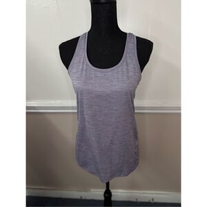 Under Armour Racerback Purple-Grey Athletic Loose Fit Tank Top Size X-Small